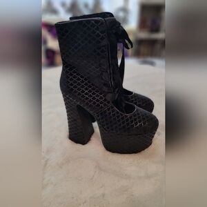 Killstar Buried At Sea Siren Mermaid Black Platforms RARE HTF Size 10